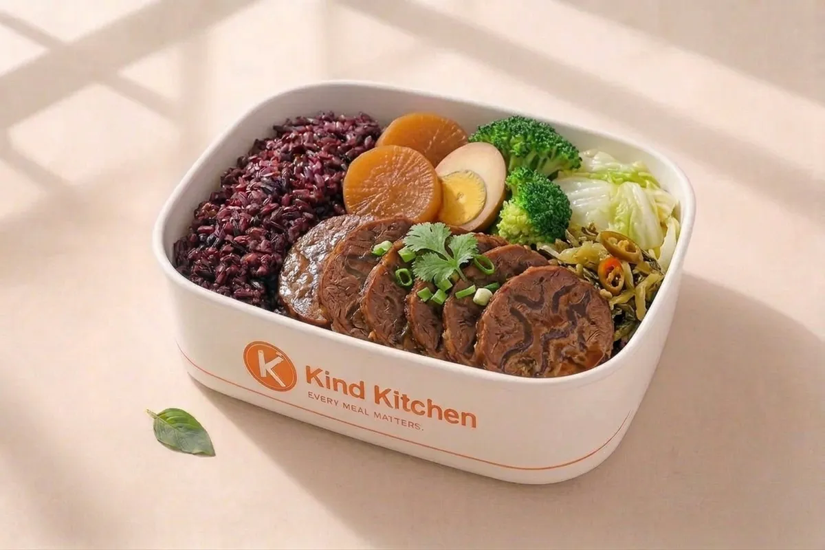 Kind Kitchen 台式滷牛腱紫米健康餐盒